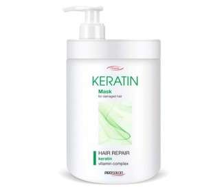 Prosalon Professional Keratin Hair Mask with Vitamin Complex for Dry, Damaged Hair - Hair Repair - 1000g