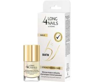 Long4Lashes NAILS Straightening Care Intensive Serum Nail Strengthener and Conditioner 10ml Nude Whisper