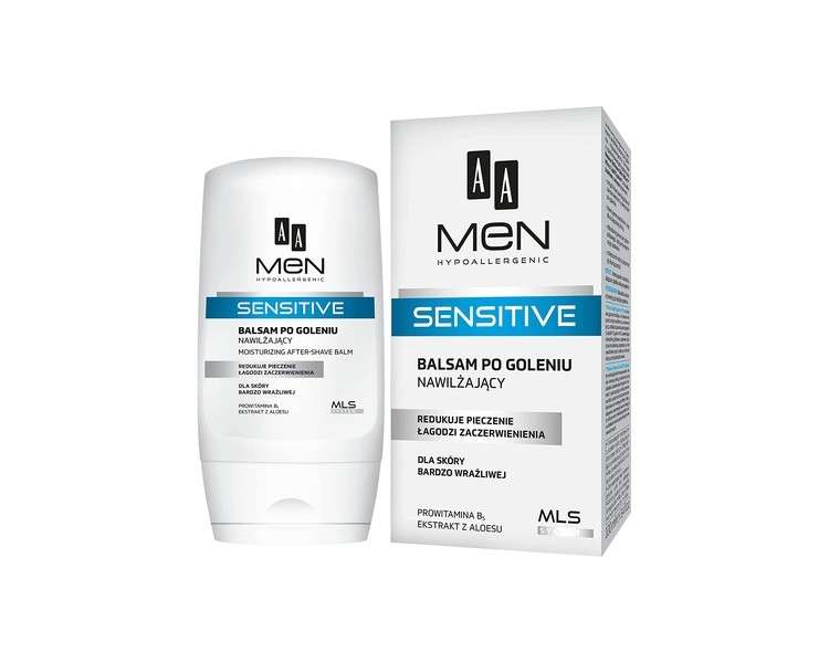AA Men Hypoallergenic Sensitive After Shave Moisturizing Balm with Provitamin B5 100ml