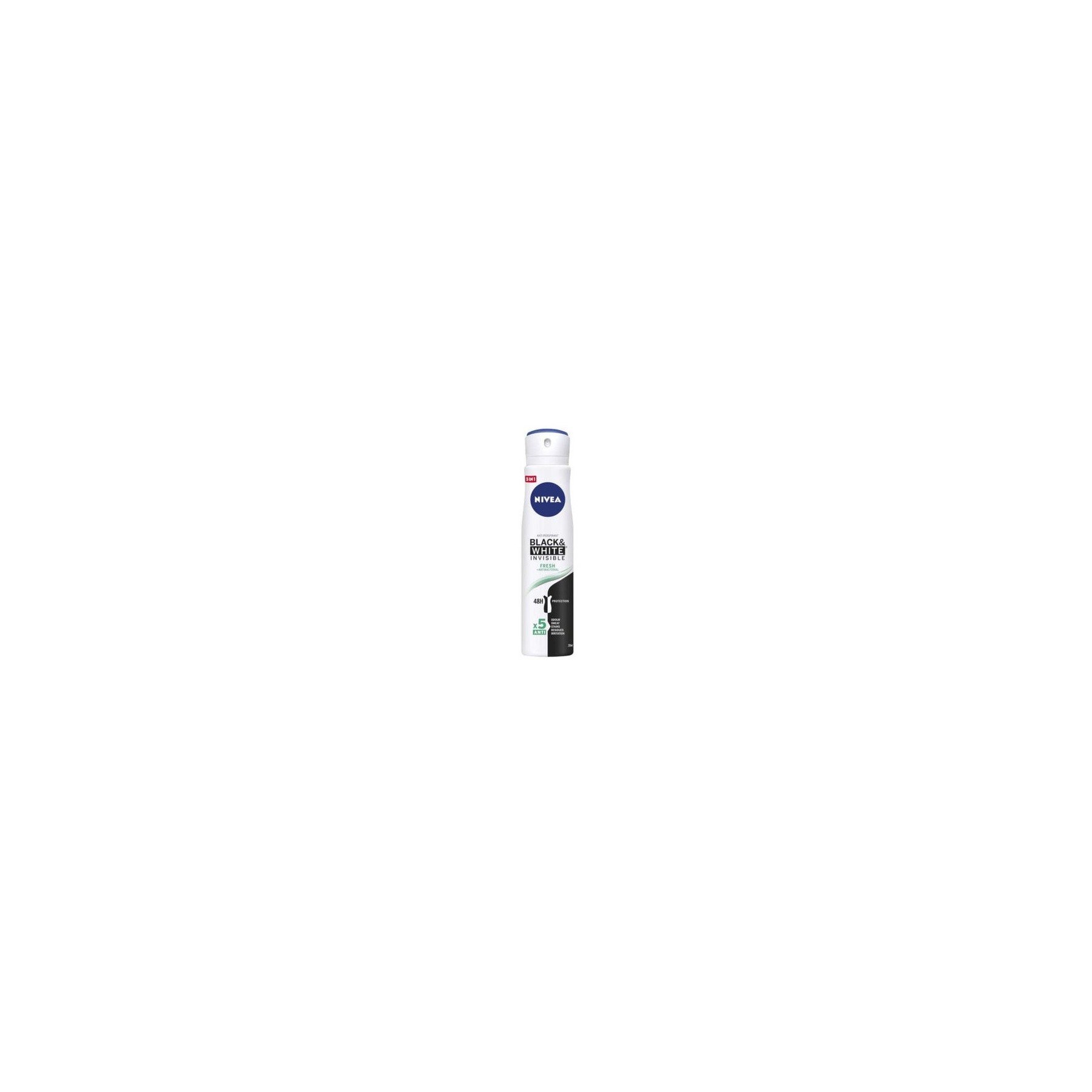 Nivea BlackWhite Invisible Fresh Antiperspirant Spray 250ml