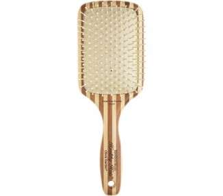 Olivia Garden Bamboo Touch Brush Eco-conscious Bamboo Detangle Hair Brush Nylon Bristles Size L