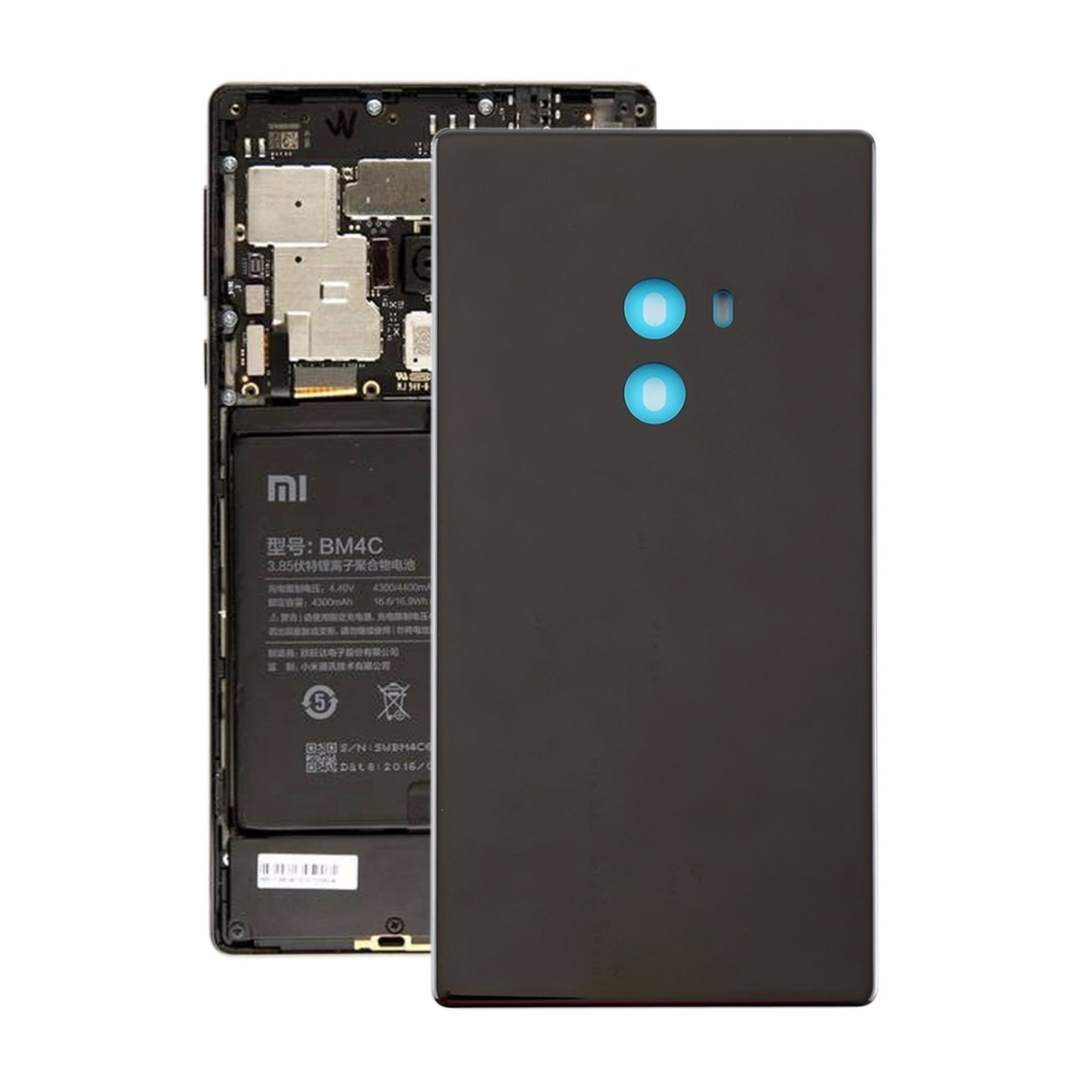 Tapa Trasera Compatible para Xiaomi Mi Mix Negra