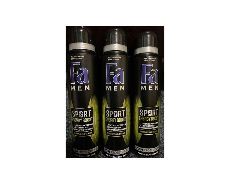 Fa Deo Spray Sport Energy Boost 72H 150ml