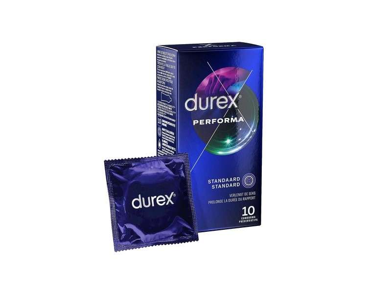 Durex Performa Condoms with 5% Benzocaine Gel for Longer Lasting Pleasure
