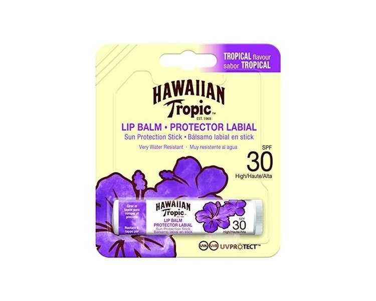Hawaiian Tropic Tropical Lip Balm SPF 30 with Aloe Vera and Coconut Butter 4.25g