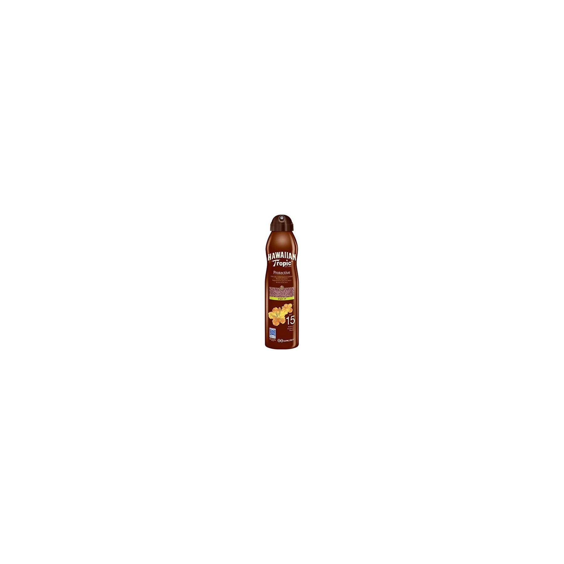 Hawaiian Tropic Protective Dry Argan Oil Continuous Spray SPF 15 177ml