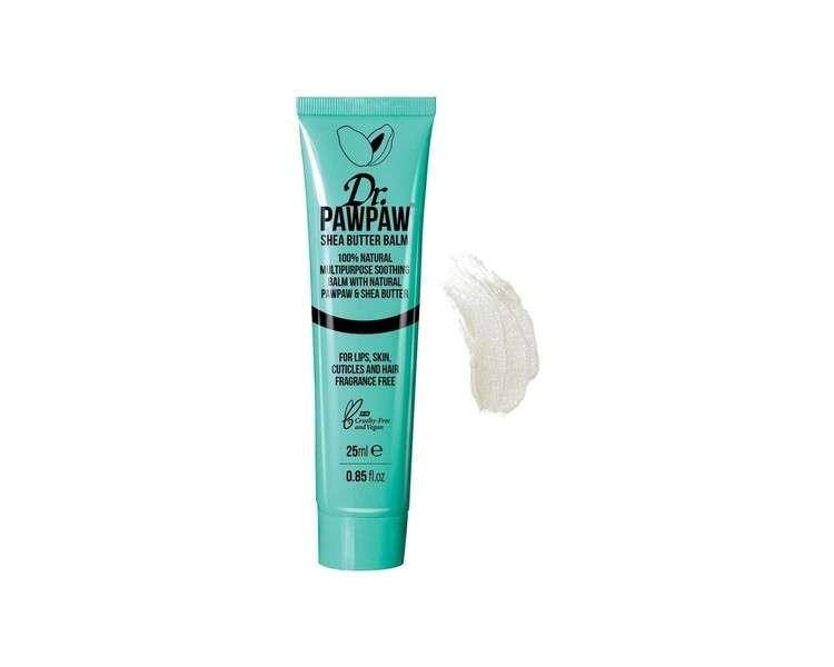 Dr. Pawpaw Original Balm Multipurpose Vegan Natural Balm for Lips, Skin, Hair, Nails and Cuticles - Single Shea Butter