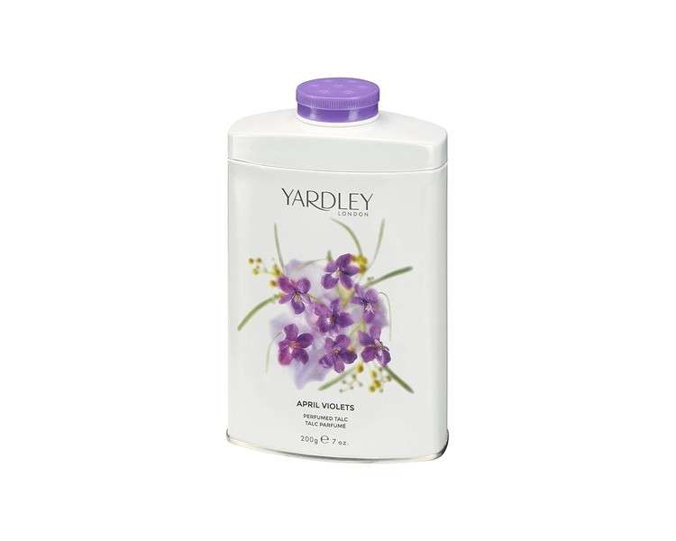 Yardley London April Violets Tin Talc 200g Floral
