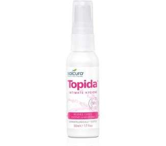 Salcura Topida Essential Oil Intimate Hygiene Spray with Safflower, Rosehip, and Vitamin E 50ml