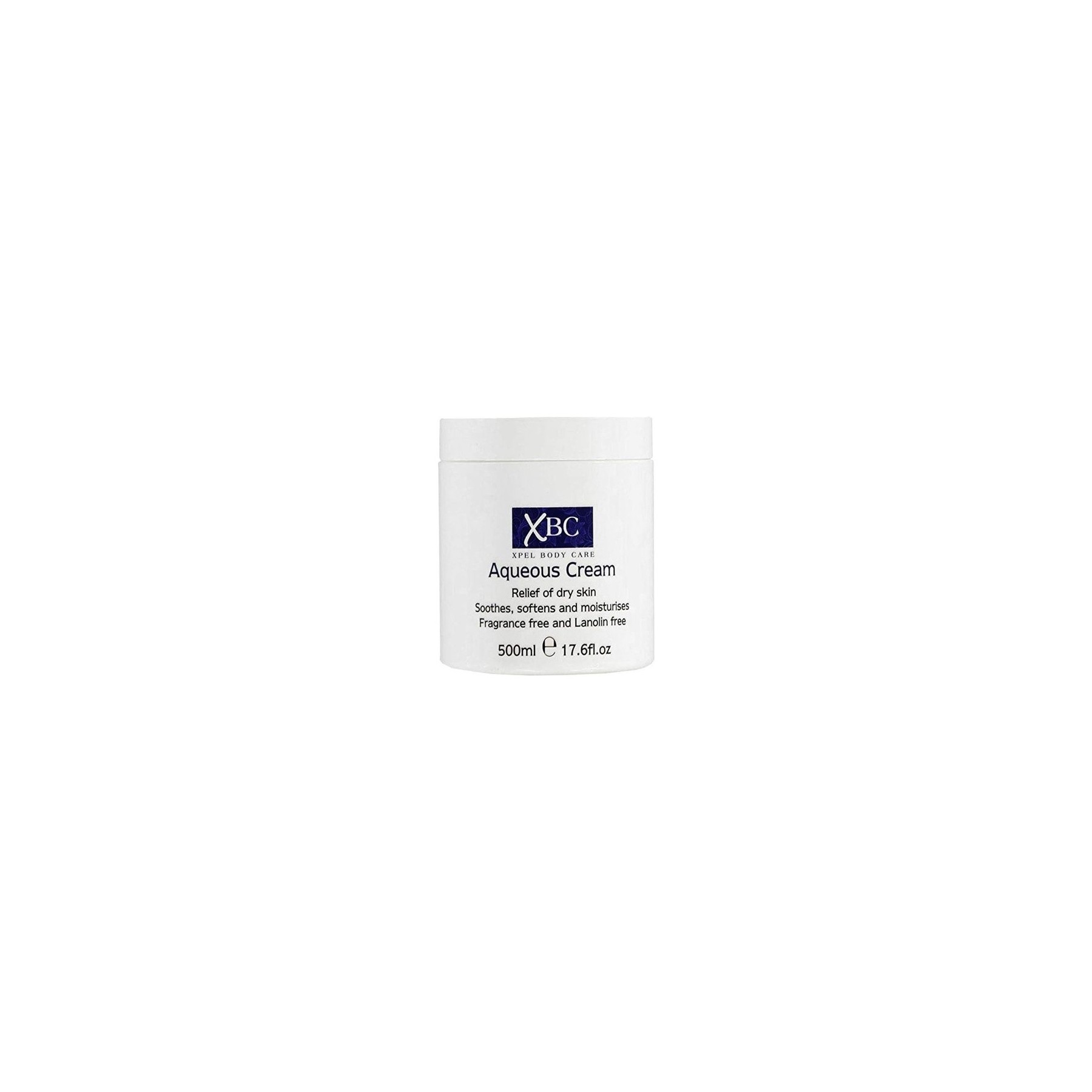 XBC Xpel Aqueous Body Cream Jar Fragrance Free 500ml