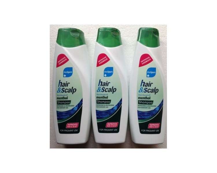 Medipure Hair & Scalp Anti-Dandruff Menthol Shampoo 400ml