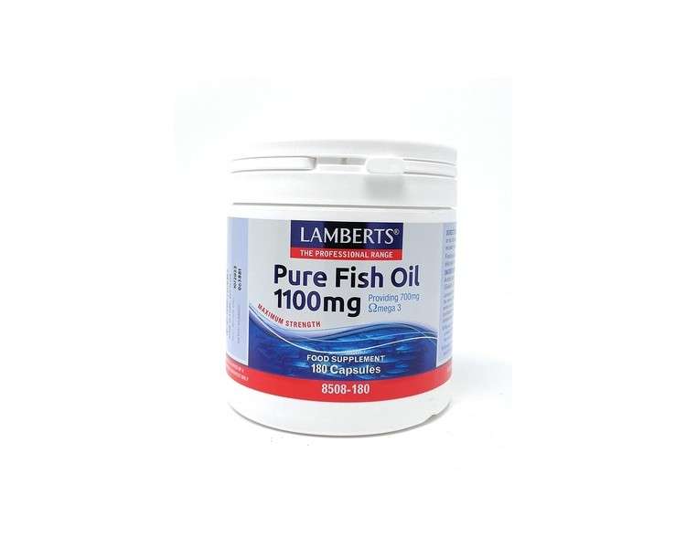 Lamberts Pure Fish Oil 1100mg 180 Capsules