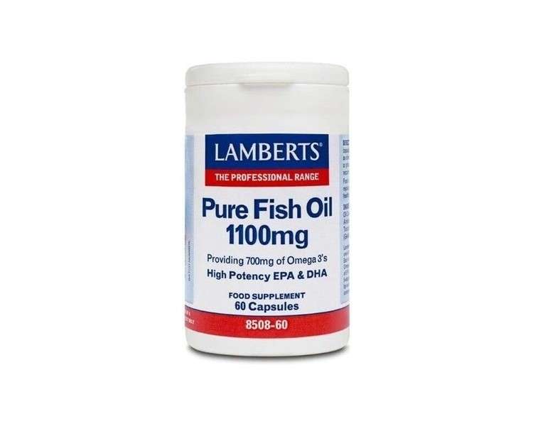 Lamberts Pure Fish Oil 1100mg 60 Capsules