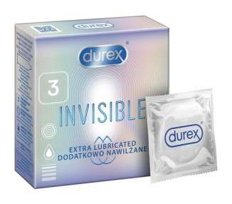 Durex Invisible Extra Thin Extra Lubricated Condoms