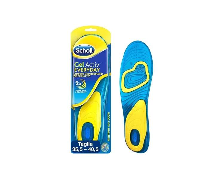 Scholl Gel Active Insoles Everyday For Women Size 38-42