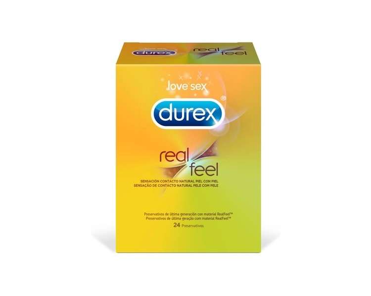 Durex Real Feel Condoms Natural Contact 24 Condoms