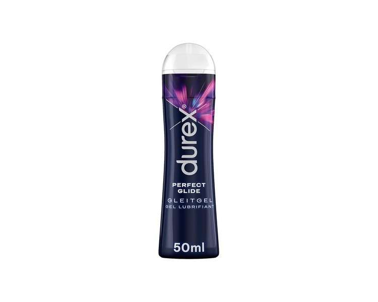 Durex Perfect Glide Lubricant for Long Lasting Glide Suitable for Vaginal Dryness and Intercourse Silicone Based Lubricant Condom Compatible Silky Smooth Texture 50ml