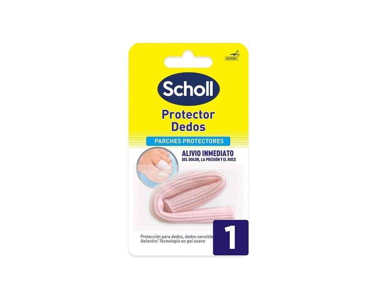 Scholl Protective Tube for Fingers Nails and Calluses Immediate Pain Pressure and Ocean Relief Black Standard