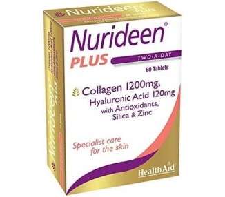 HealthAid Nurideen Plus Promote Healthy Skin Hair and Nails 60 Tablets