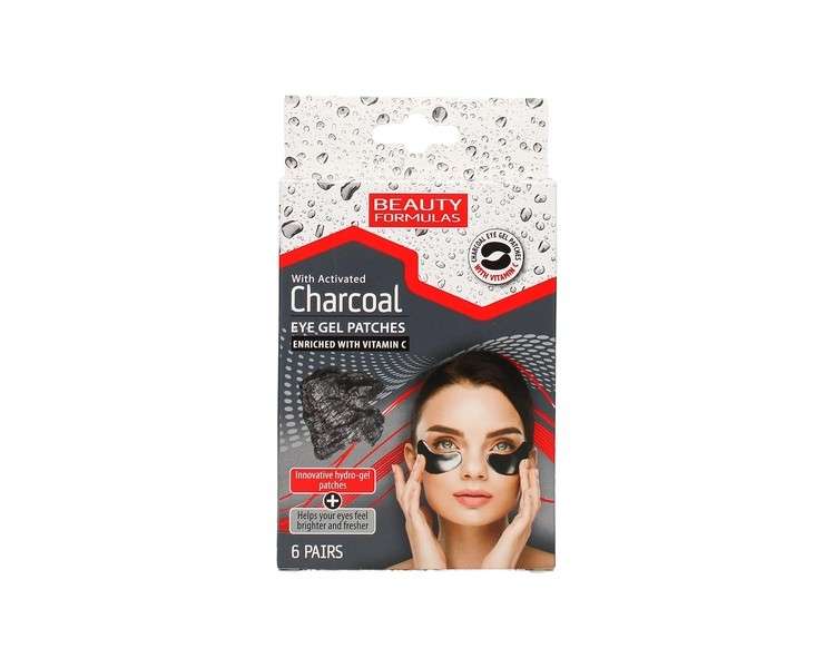 Beauty Formulas Hydro-Gel Under Eye Patches Anthracite 6 Pairs