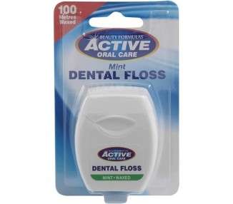 Beauty Formulas Active Mint Waxed Dental Floss