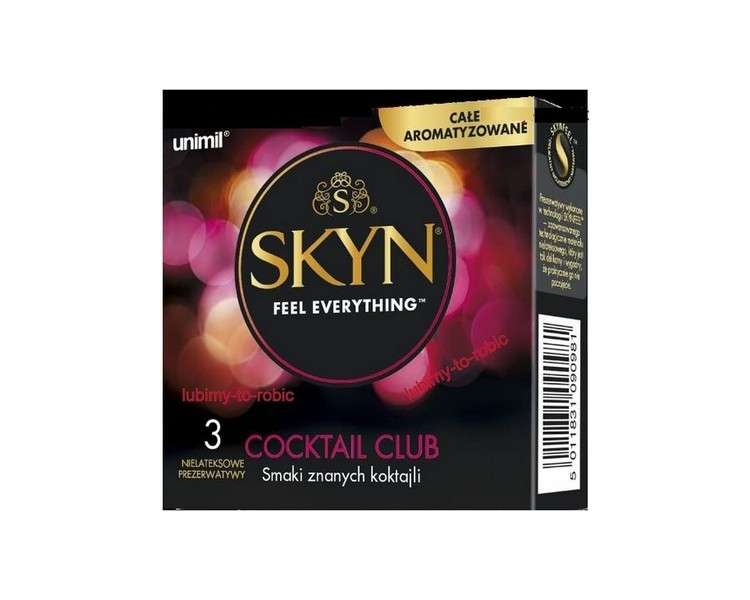 Skyn Latex-Free Cocktail Condoms - Pack of 3