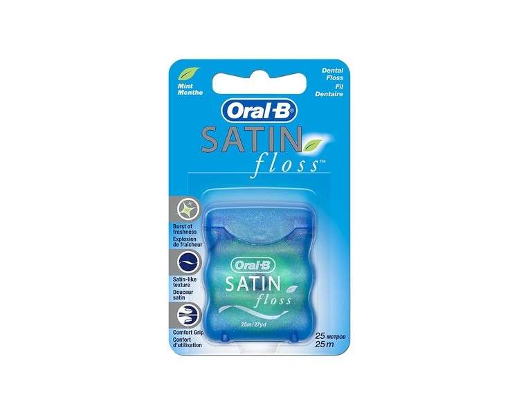 Oral B Satin Dental Floss 25m Mint