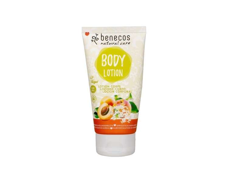 Benecos Natural Beauty Body Lotion Apricot & Elderflower Vegan 150ml