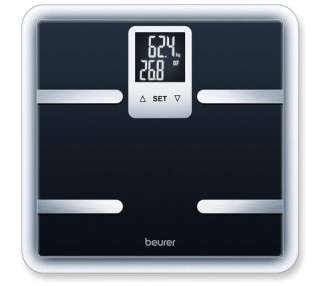Beurer BG 40 Digital Body Analysis Scale with Safety Glass Body Fat Measurement and Calorie Display