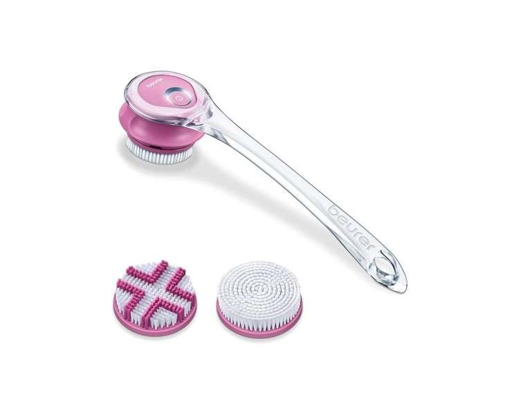 Beurer FC 55 Body Brush with Removable Handle and FC 45 Brush Attachment Replacement Set Bundle