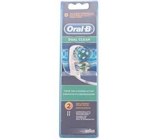 Braun Oral-B Dual Clean Replacement Brush Heads for All Oral-B Rotating Toothbrushes - Pack of 2