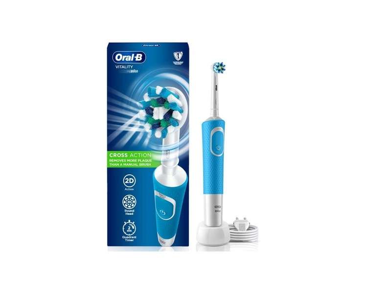 Oral-B Vitality 100 Crossaction Rechargeable Electric Toothbrush Blue