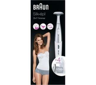 Braun Silk-epil 3in1 Trimmer FG 1100 with 4 Extras Including High Precision Head