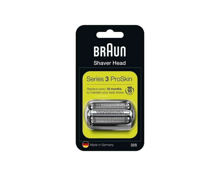 Braun Series 3 ProSkin Electric Shaver Replacement Head 32S Silver