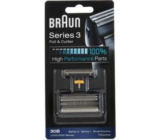 Braun Series 3 Electric Shaver Replacement Foil and Cutter 30B Black