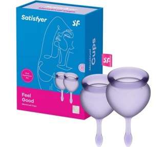Satisfyer Feel Good Menstrual Cup Set 15 & 20 ml - Pack of 2