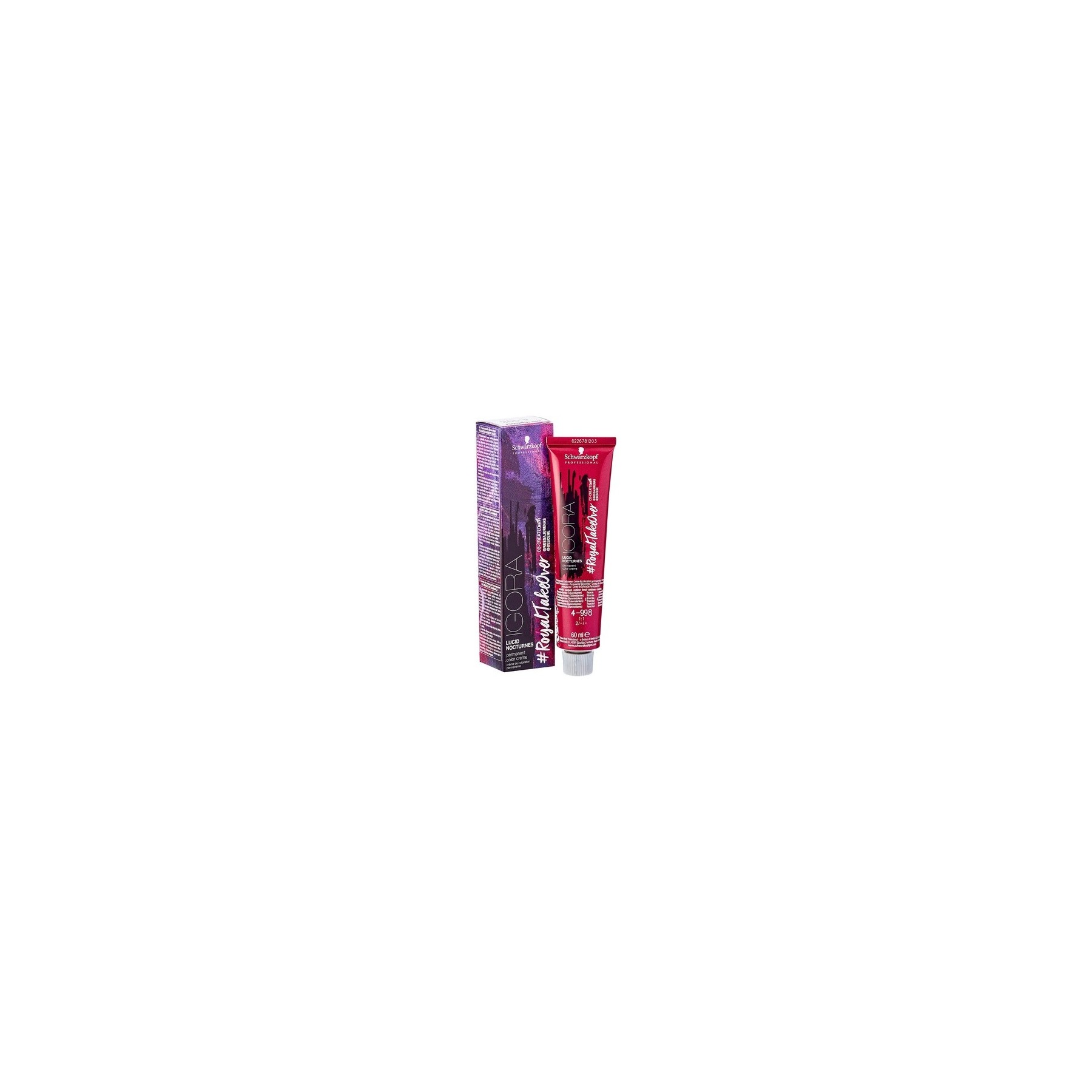 Schwarzkopf Professional Igora RoyalTakeOver Permanent Hair Colour Cream 60ml No. 4-998 Medium Brown Violet Extra Red