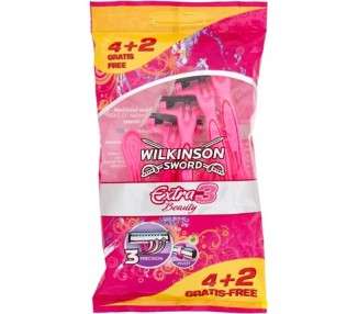 Wilkinson Sword Extra 3 Beauty Women's Disposable Razor 4 Pack