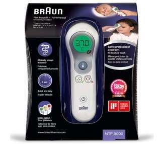 Braun 2 in 1 No-Touch + Forehead Thermometer