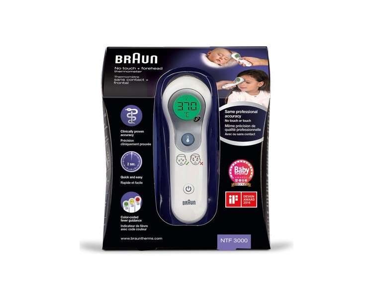 Braun 2 in 1 No-Touch + Forehead Thermometer