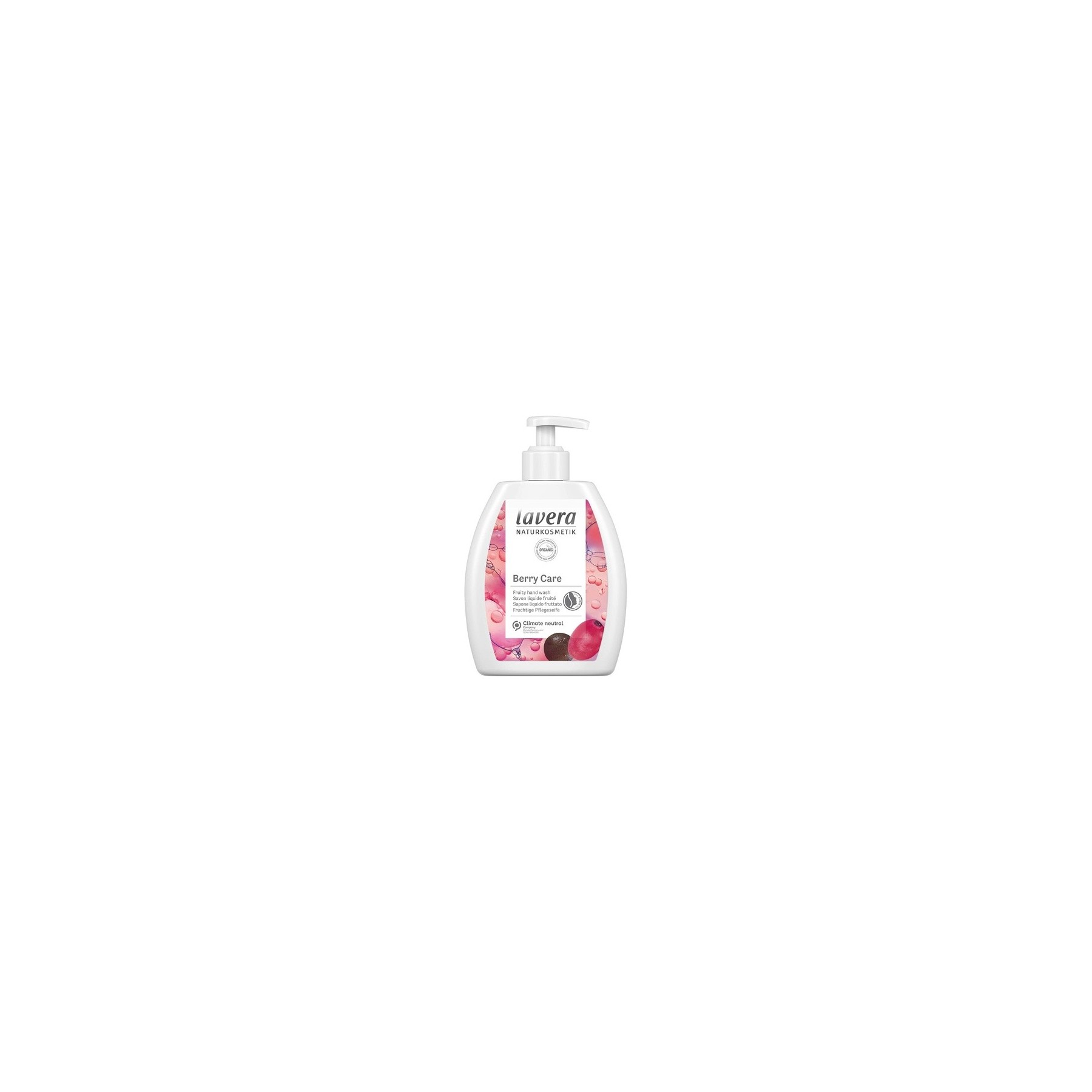 Lavera Berry Care Hand Wash Organic Goji & Acai Mild Cleansing Vegan Skin-Neutral pH 250ml