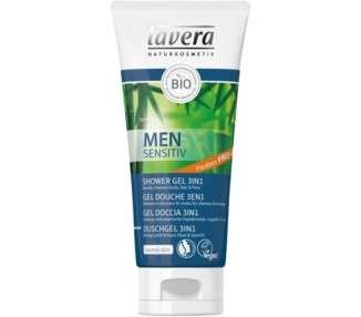 Lavera Men Sensitive Shower Gel 3in1 with Organic Bamboo and Organic Guarana 200ml