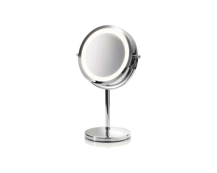 Medisana CM 840 Round Cosmetic Mirror with LED Lighting and 5x Magnification 360° Swivel