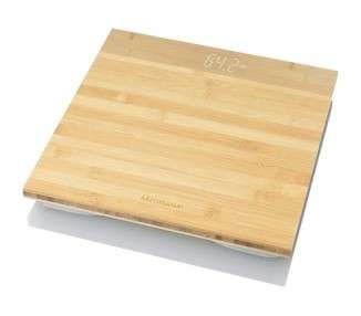 Medisana PS 440 Digital Bamboo Personal Scale up to 180kg 396lb with Automatic Switch-Off and Invisible LED Display