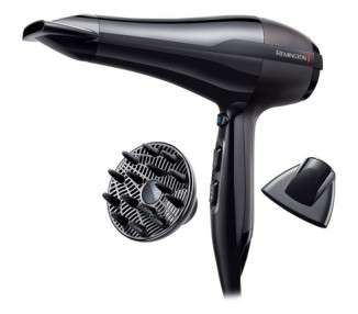 Remington Pro-Air Ionic Hair Dryer 2300W with Powerful AC Motor and Cold Shot - 3 Heat and 2 Speed Settings with 2 Styling Nozzles and Diffuser - Single Professional Hair Dryer