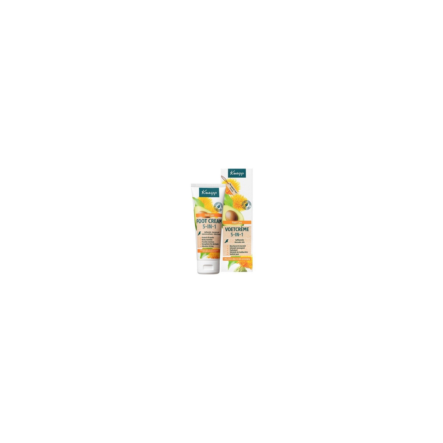 Kneipp 5 in 1 Foot Cream with Safflower Oil and Avocado Oil 75ml