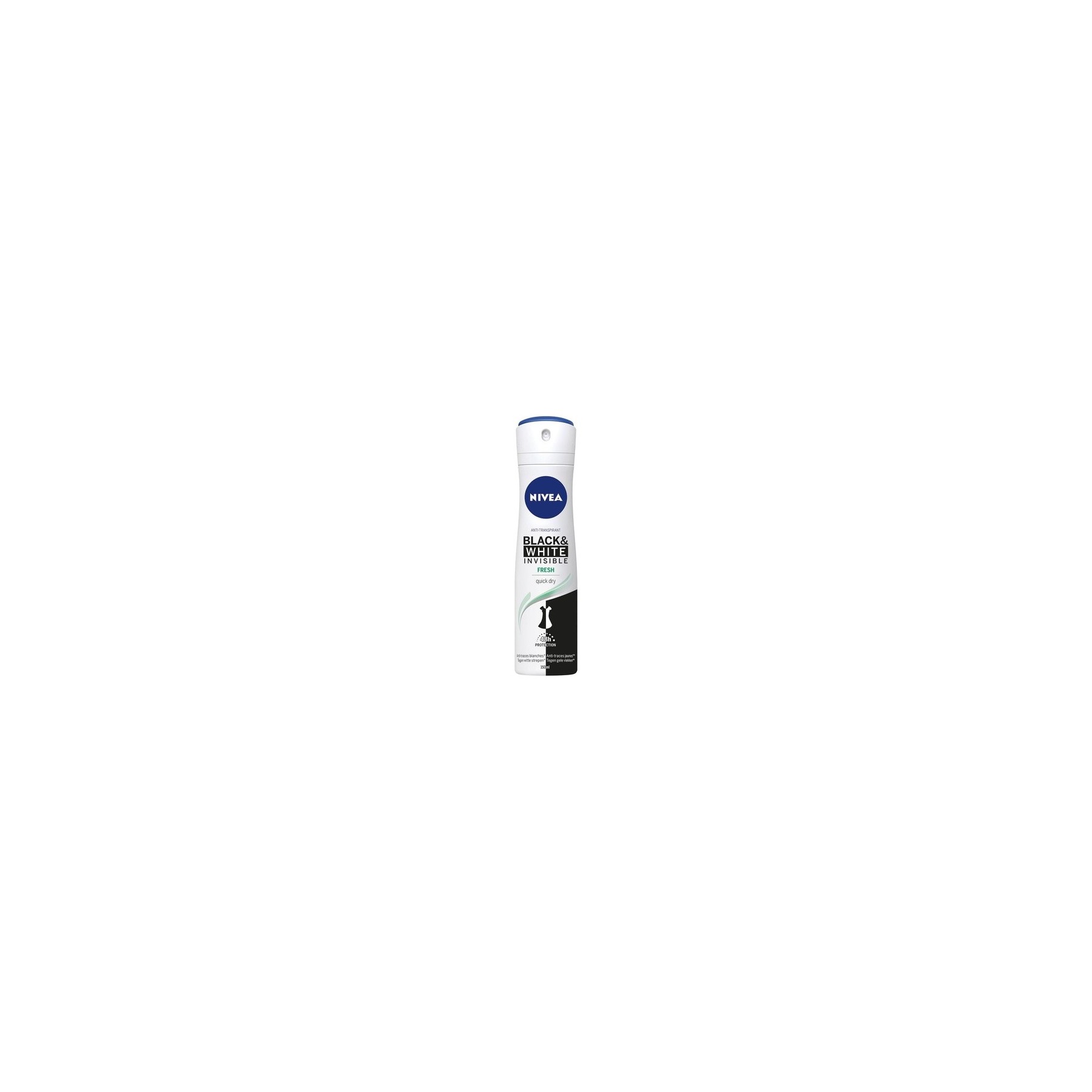 Nivea Fresh Deodorant Invisible For Black and White Spray 150g