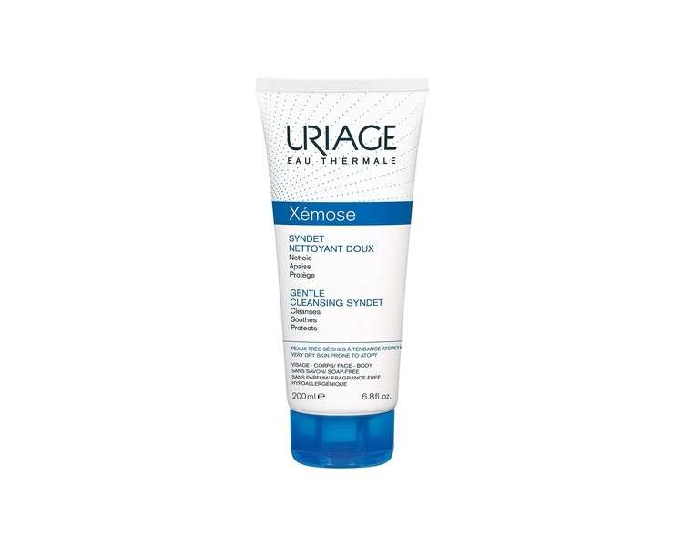 Uriage Xemose Syndet Cleanses Soothes Protects Gentle Cleansing Gel
