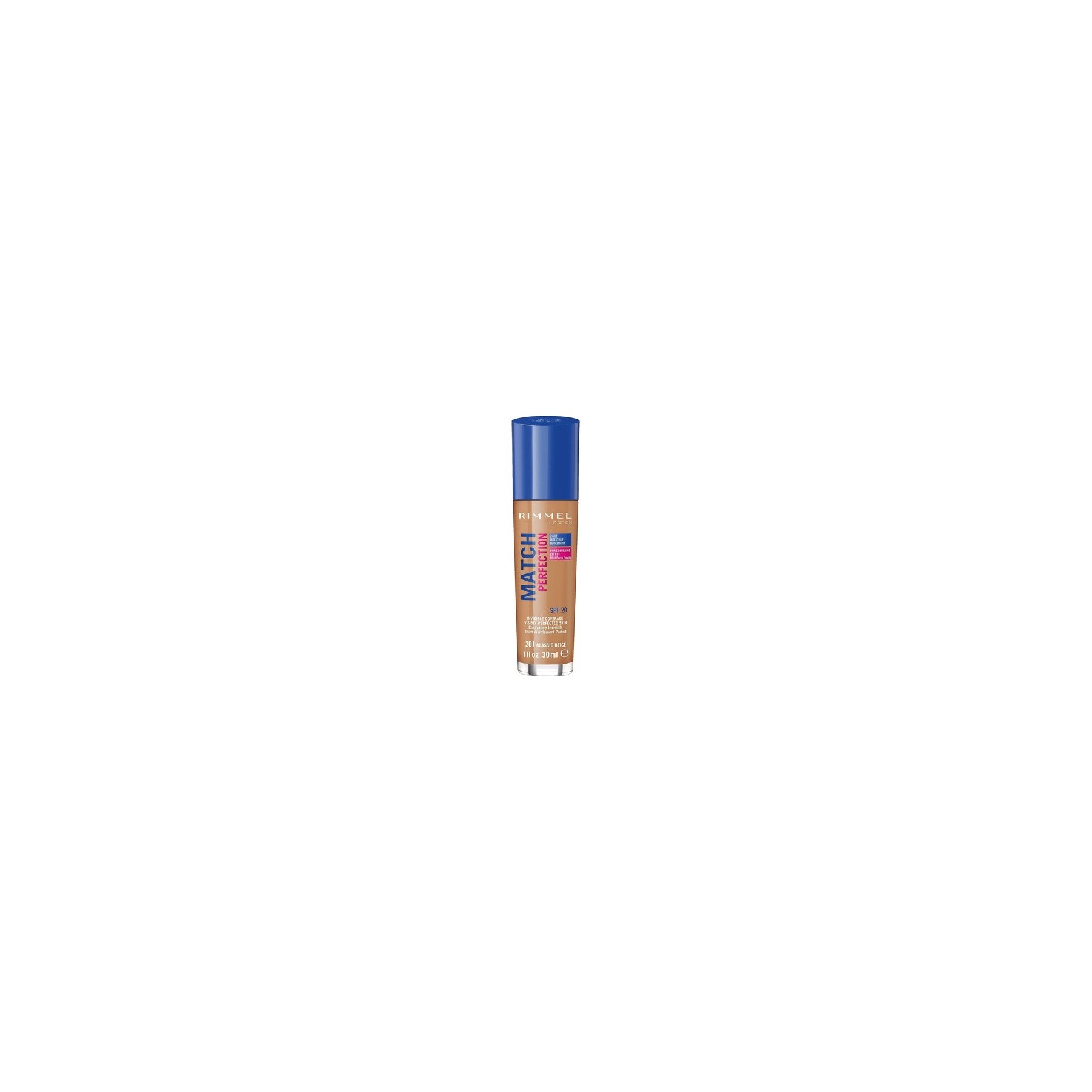 Rimmel Match Perfection Foundation Spf 20 No. 201 Classic Beige 30ml