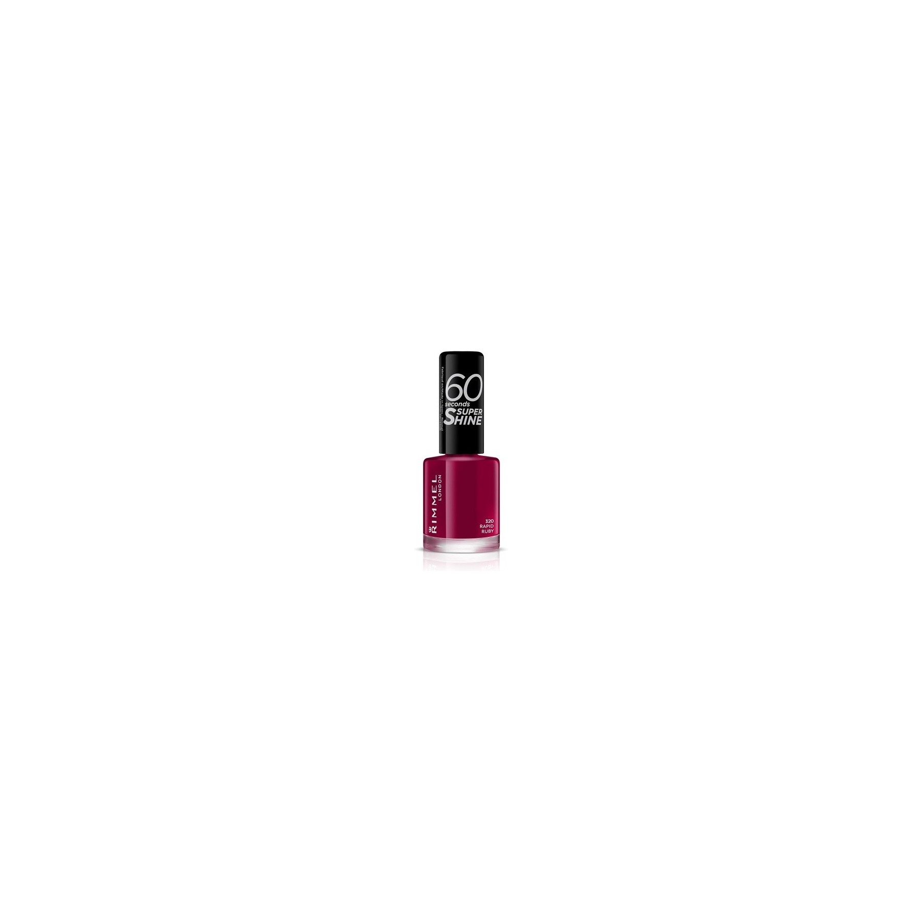 Rimmel London 60 Seconds Super Shine Nail Polish 320 Rapid Ruby